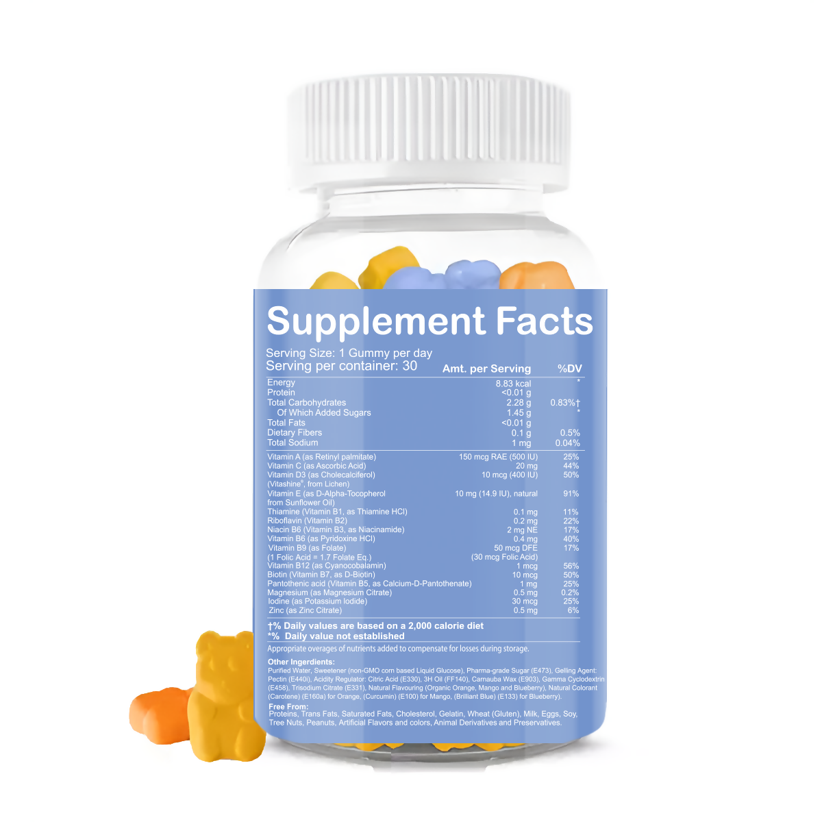 Zenius Kids Multivitamin Mixed - Mango, Blueberry, Orange Gummies  Grab2Buy Zenius Grab2Buy