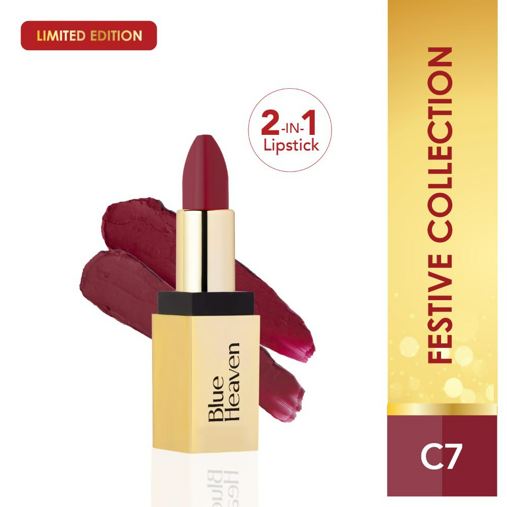 Blue Heaven 2-In-1 Dual Shade Lipstick - C7 
