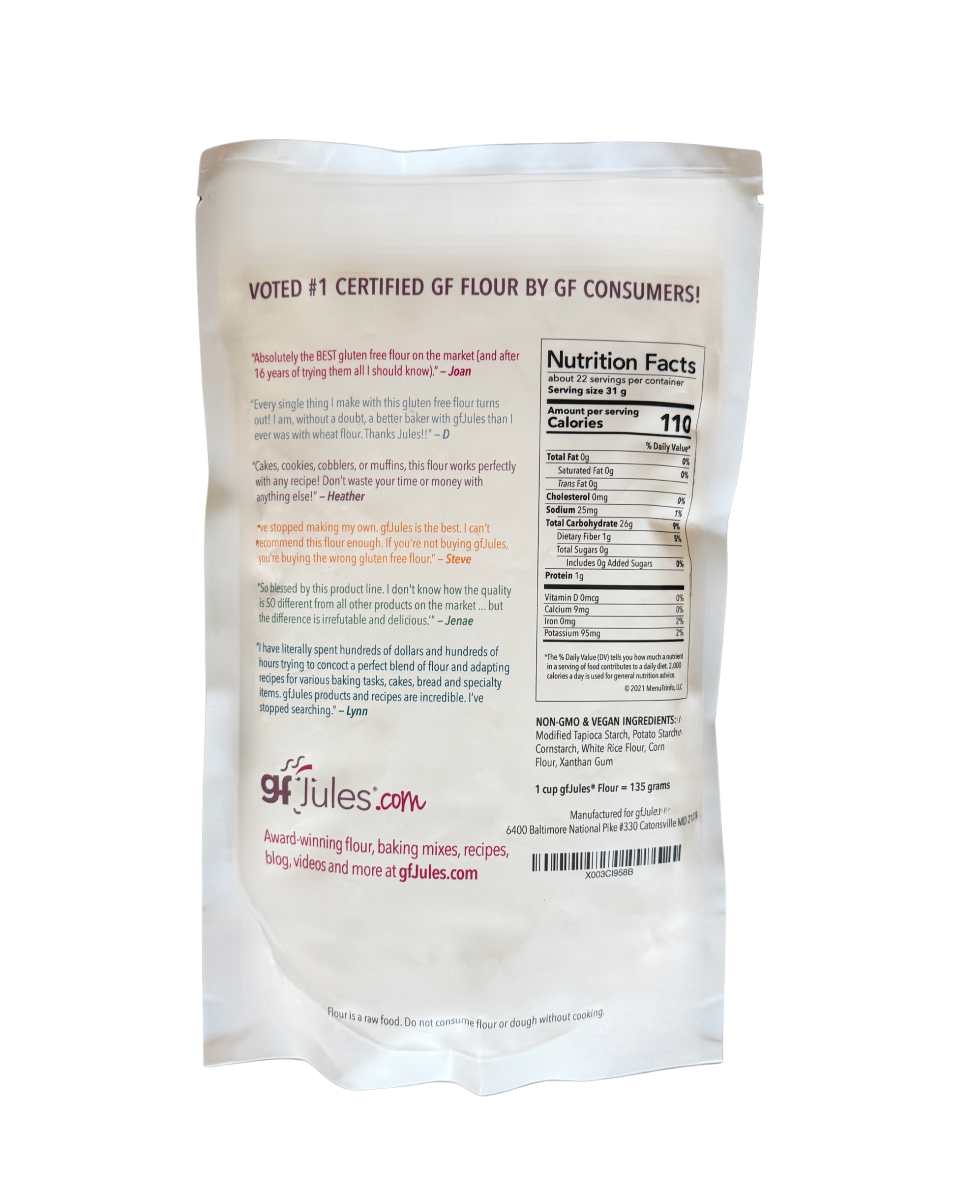 gfJules All Purpose Gluten Free Flour 