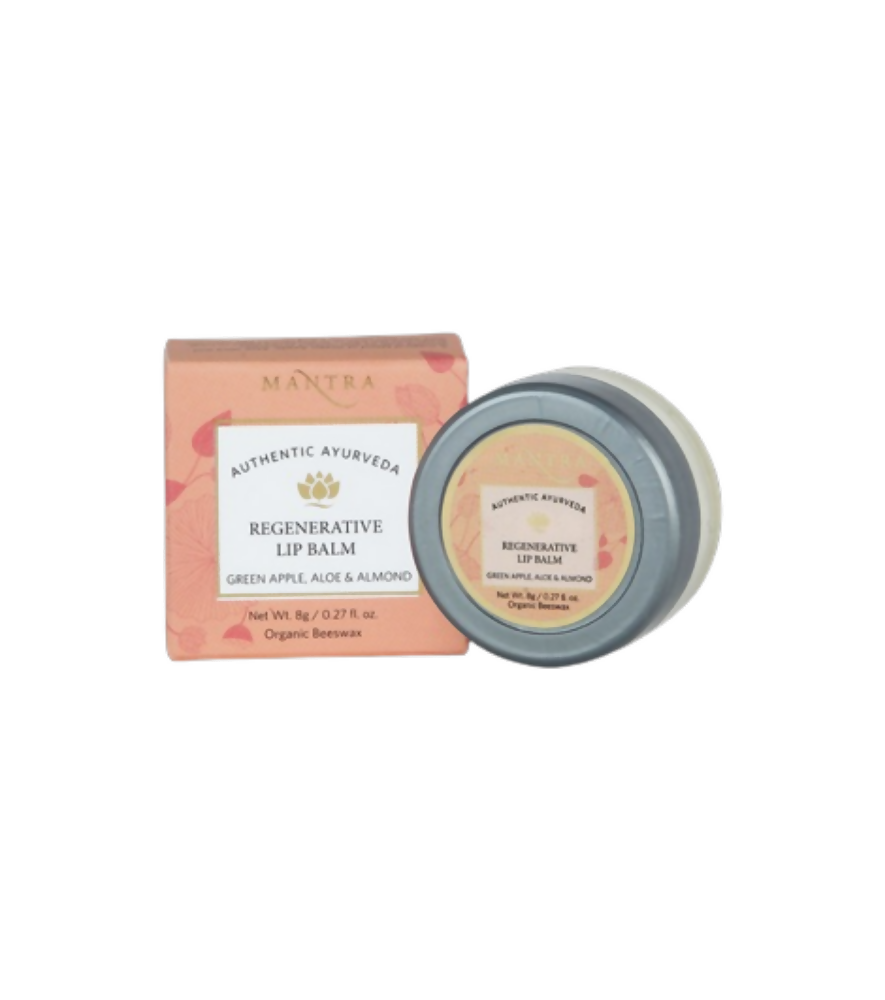 Mantra Herbal Regenerative Lip Balm Green Apple, Aloe & Almond - Grab2buy