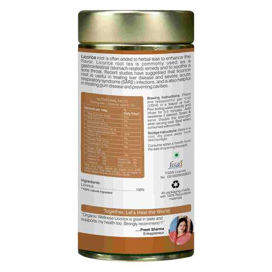 Organic Wellness Licorice Tea Tin Pack - Grab2buy