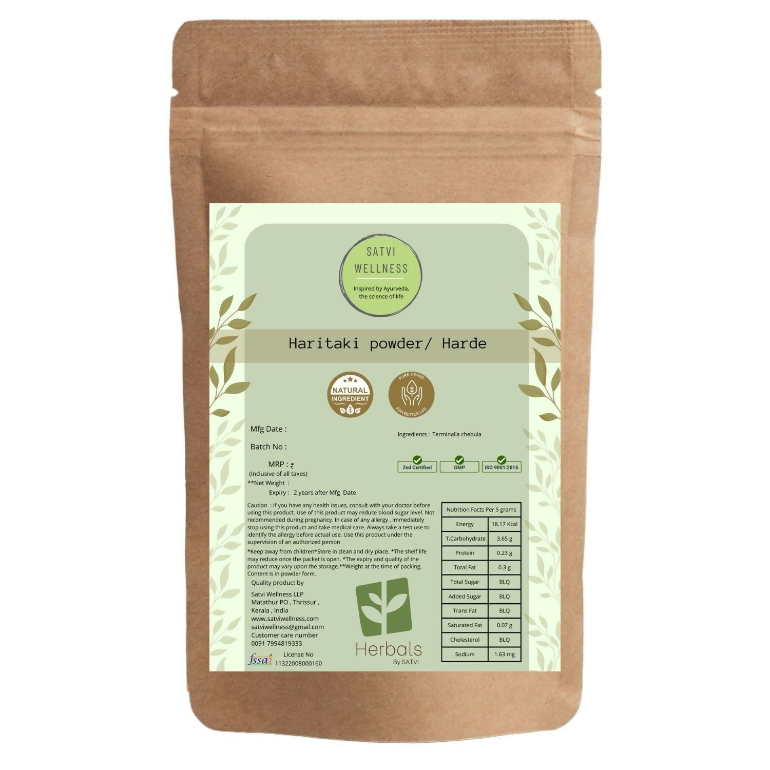 Satvi Wellness Haritaki Powder 