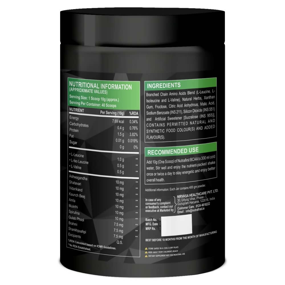Nutrafirst Natural Bcaa Supplement For Men 