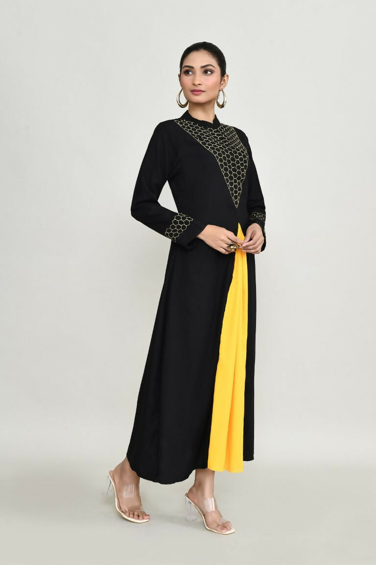 Joban Fashion Black Rayon Tunic