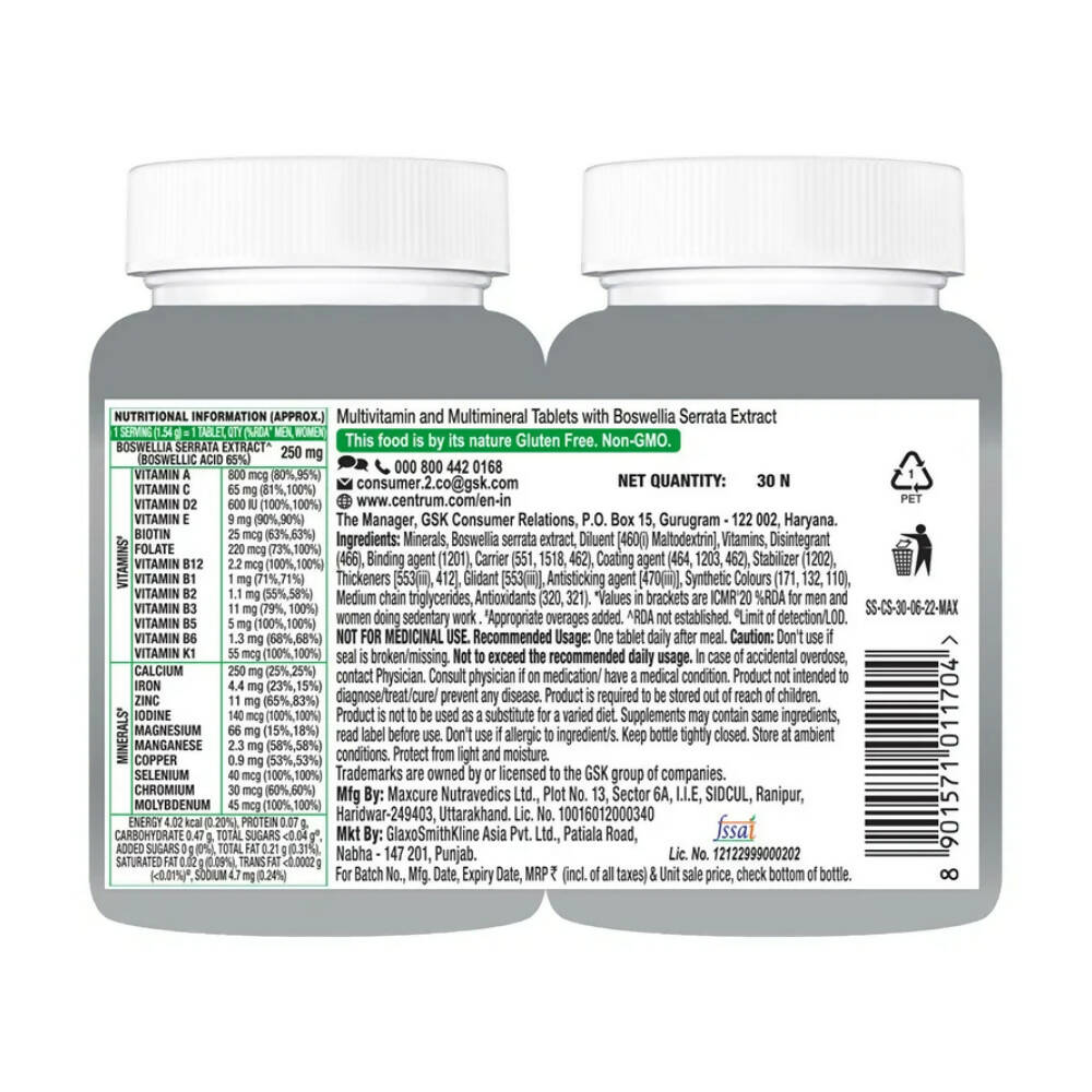 Centrum Adult 50+ Supports Overall Health Tablets 
