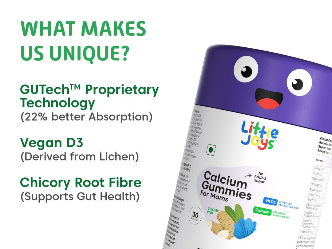 Little Joys Calcium Gummies Strawberry Flavor For Moms 