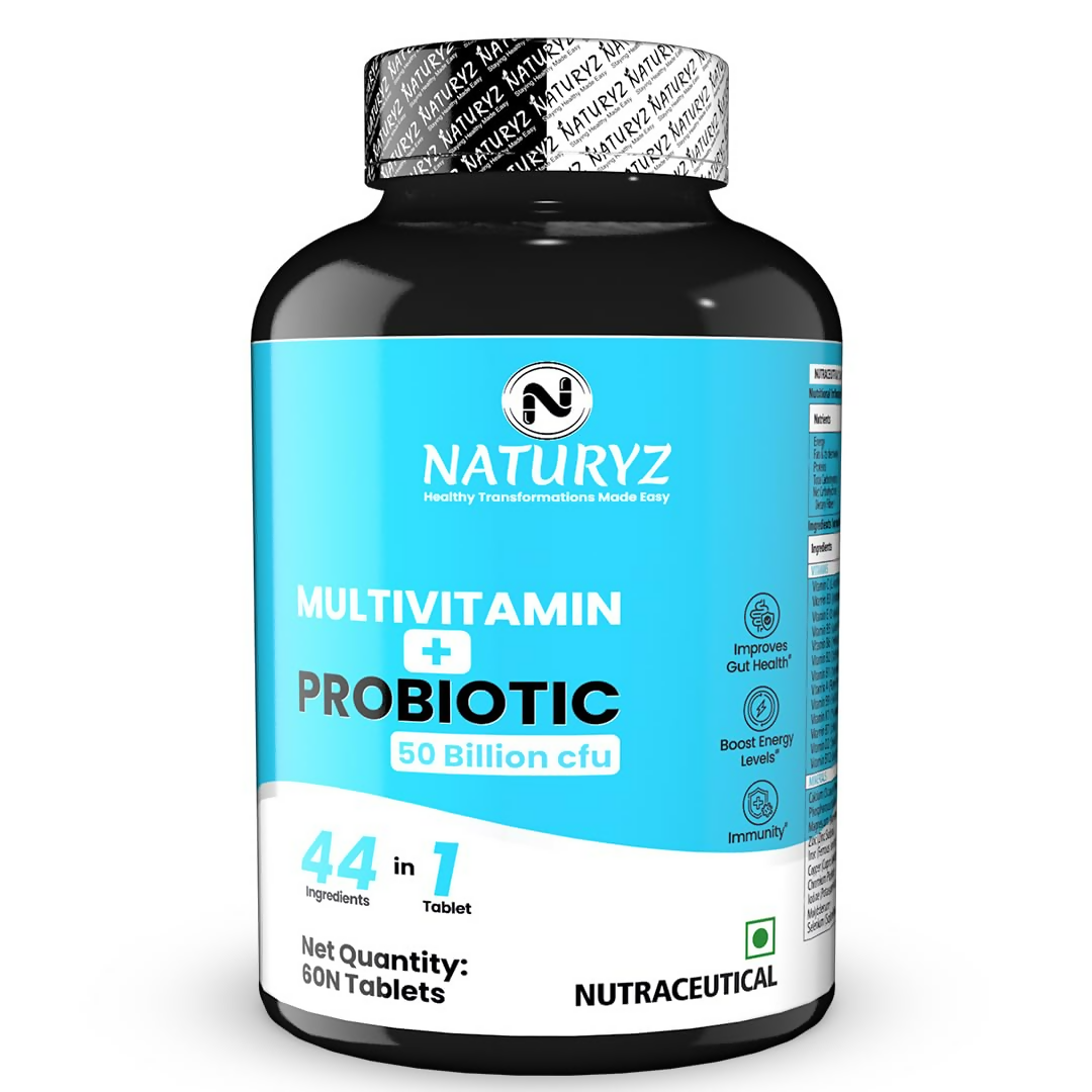 Naturyz Highest Strength Daily Multivitamin With 50 Billion Cfu Pre-Probiotics Tablets 