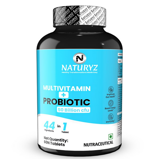 Naturyz Highest Strength Daily Multivitamin With 50 Billion Cfu Pre-Probiotics Tablets 