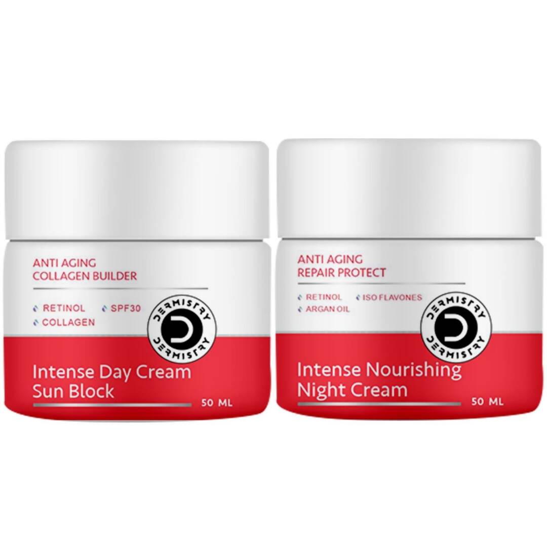 Dermistry Anti Aging Intense Day Cream Sun Block & Intense Nourishing Night Cream 
