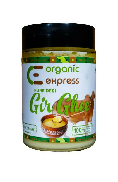 Organic Express A2 Gir Ghee | 100% Gir Cow Ghee | Vedic Bilona Method | Grassfed, Cultured, Premium & Traditional Ghee | Immunity Booster 