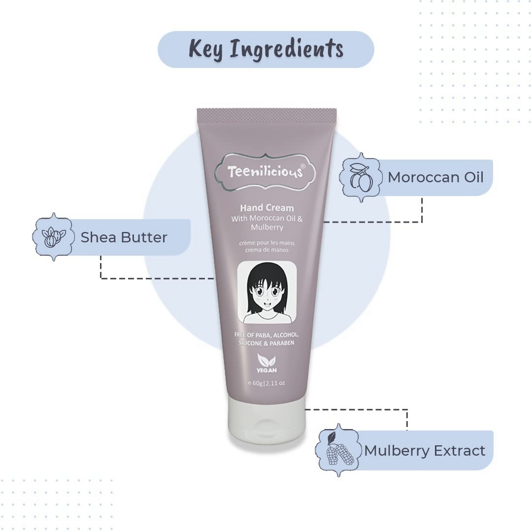 Teenilicious Hand Cream With Moroccan Oil & Mulberry 