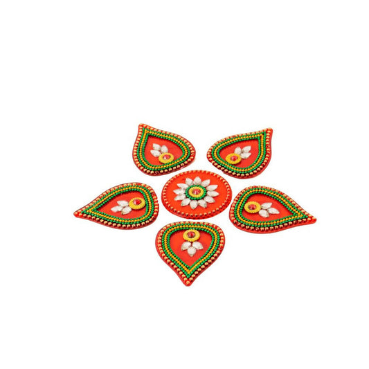 Kundan HandiKrafts Tilak Shaped Rangoli Pink (Baby) - Grab2buy