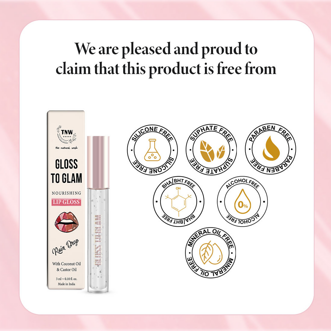 The Natural Wash Gloss To Glam Nourishing Lip Gloss - Raindrop  Grab2Buy The Natural Wash Grab2Buy