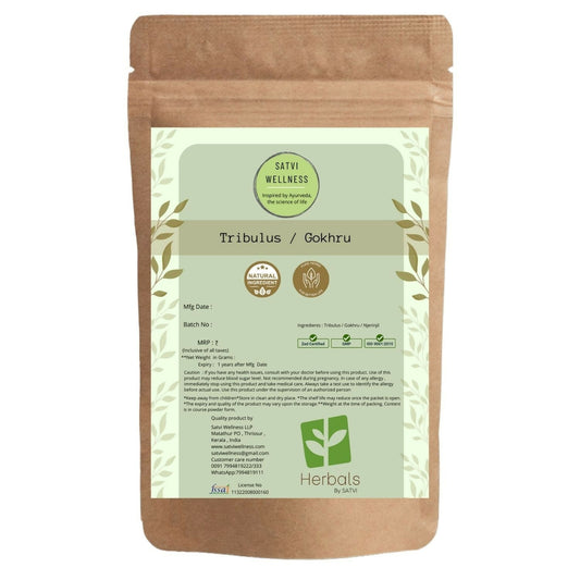Satvi Wellness Tribulus Chopped | Njerinjil | Gokhru Powder 