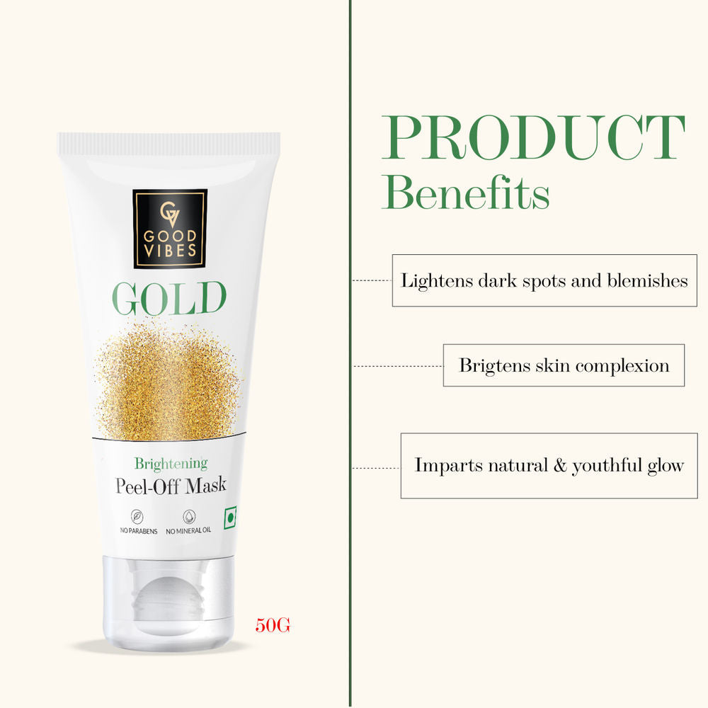 Good Vibes Gold Brightening Peel Off Mask