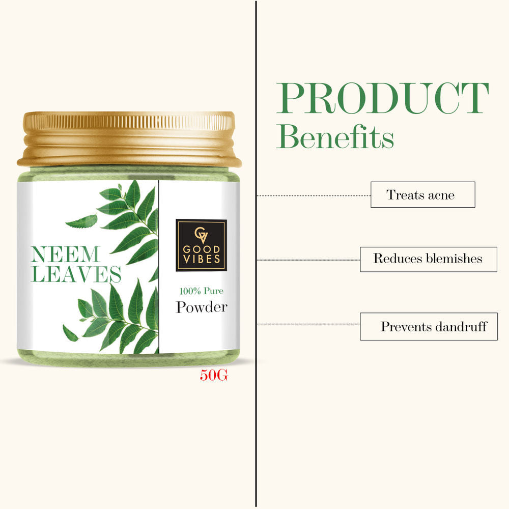 Good Vibes Neem Leaves 100% Pure Powder