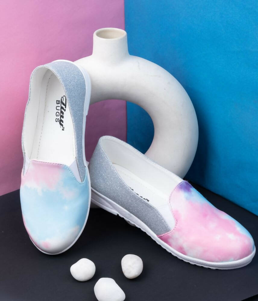 Tiny Bugs Girls Multi Color Prited Flat Casual Wear Ballerinas - Multi Color  Grab2Buy Tiny Bugs Grab2Buy