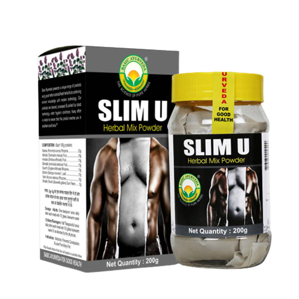 Basic Ayurveda Slim U Herbal Mix Powder  Grab2Buy Basic Ayurveda Grab2Buy
