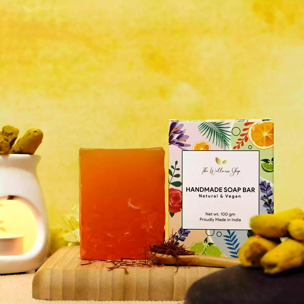 The Wellness Shop Premium Turmeric & Saffron Handmade Soap  Grab2Buy The Wellness Shop Grab2Buy