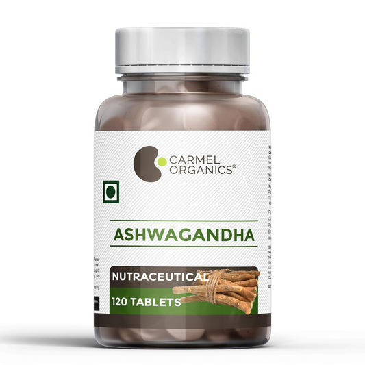 Carmel Organics Ashwagandha Root Extract 500 Mg Tablets 