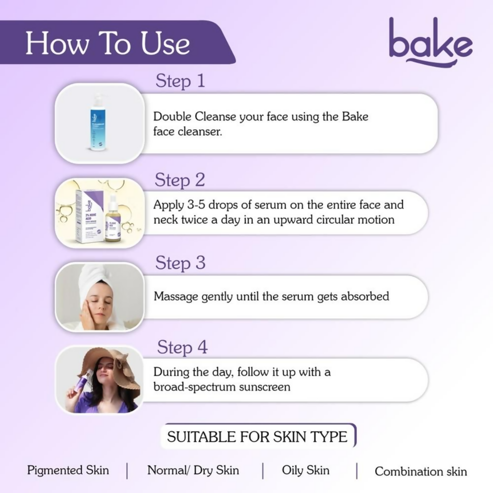 Bake 2% Kojic Acid Face Serum With Niacinamide  Grab2Buy Bake Grab2Buy