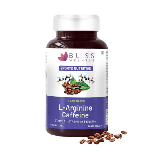 Bliss Welness L-Arginine Caffeine Tablets 