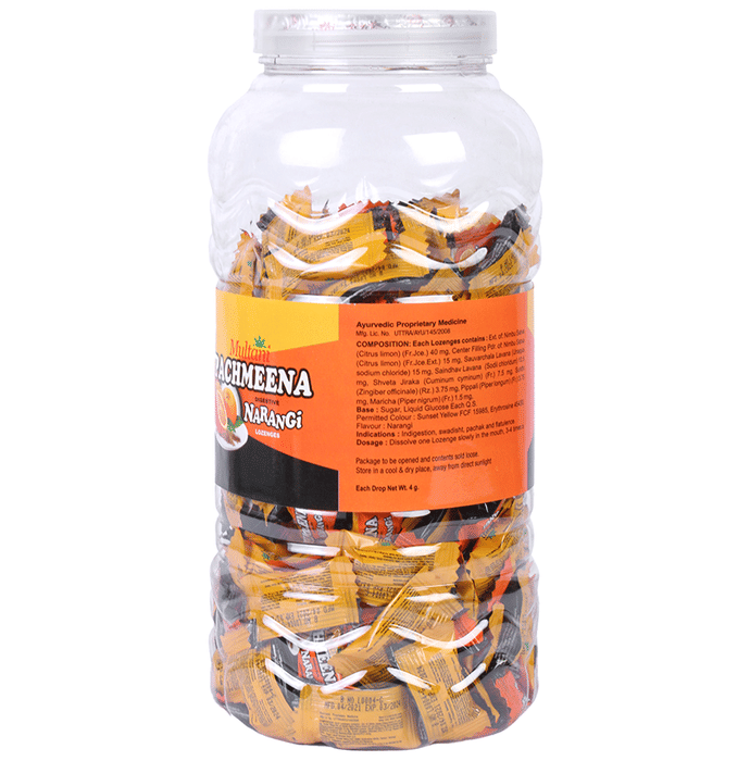 Multani Pachmeena Digestive Narangi Lozenges 