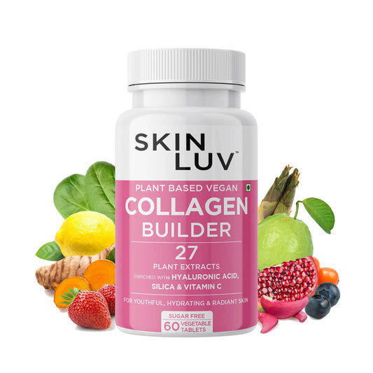SkinLuv Plant Based Vegan Collagen Builder Sugar Free Veg Tablets - Grab2buy