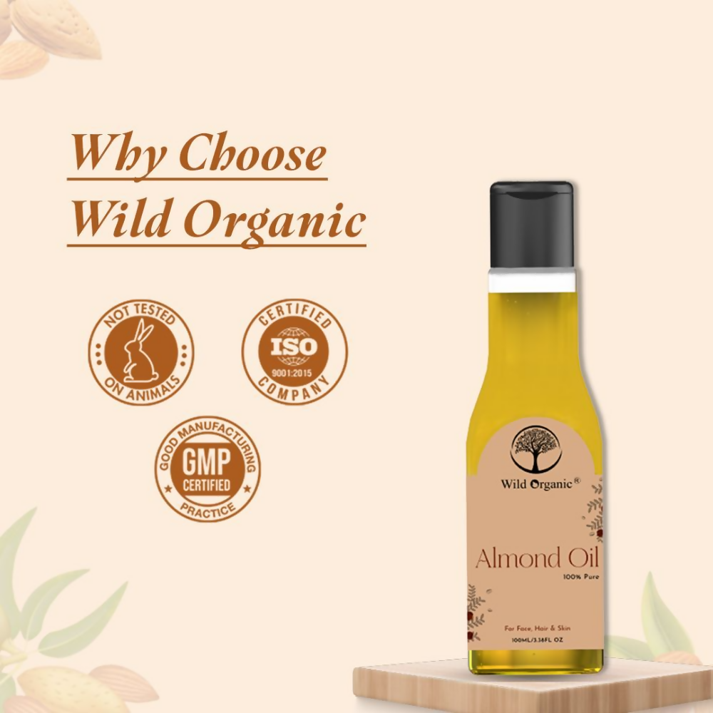 Wild Organic Cold Pressed Almond Hair Oil  Grab2Buy Wild Organic Grab2Buy