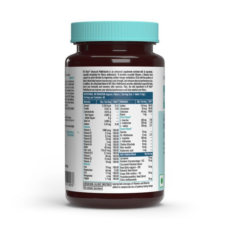HK Vitals Advanced Multivitamin With Bcaa Tablets 