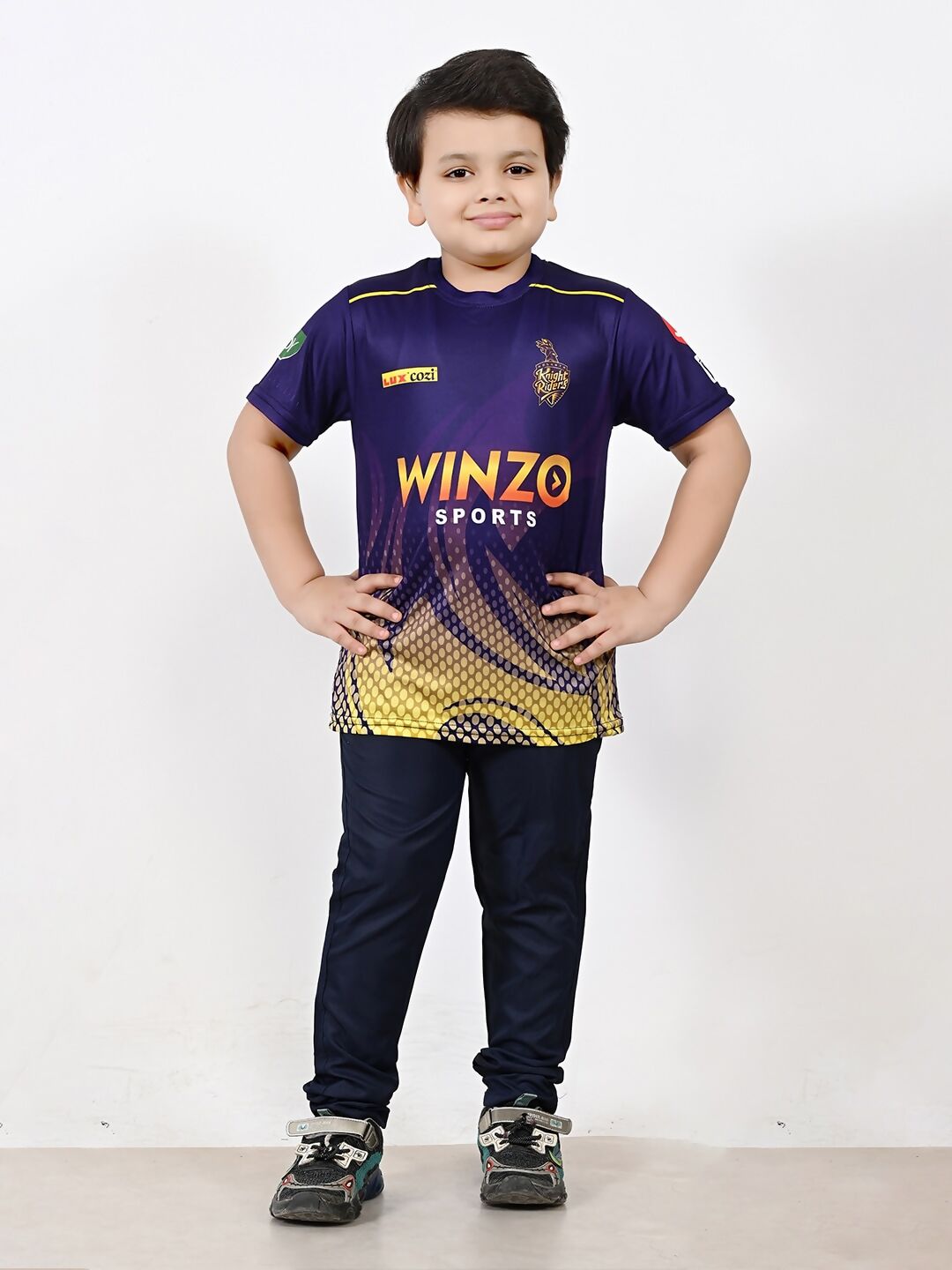 Baesd Boys Sports Round Neck Printed Cricket Jersey IPL, T20 T-shirt 