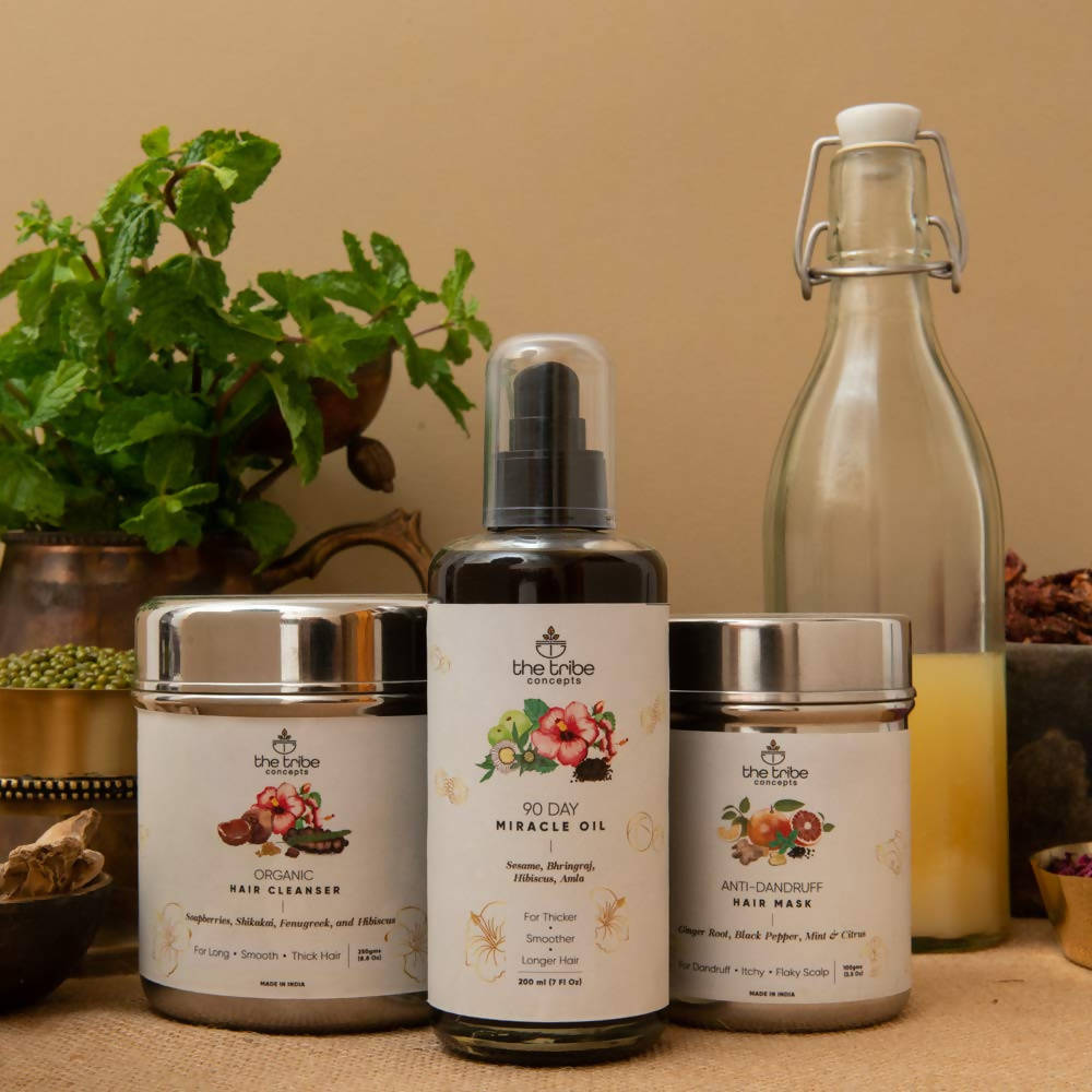 The Tribe Concepts Anti-Dandruff Total Hair Care Kit  Grab2Buy The Tribe Concepts Grab2Buy