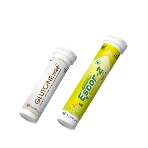 Glutone 1000 & Escor-Z Tablets Combo Pack 