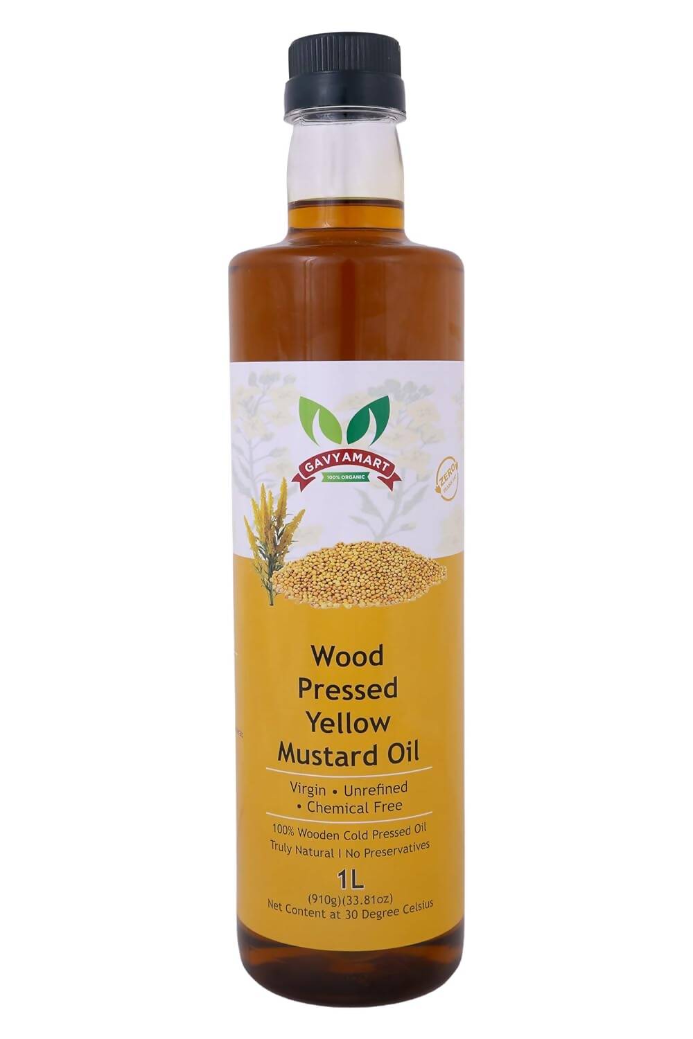 Gavyamart Wood Pressed Yellow Mustard Oil 