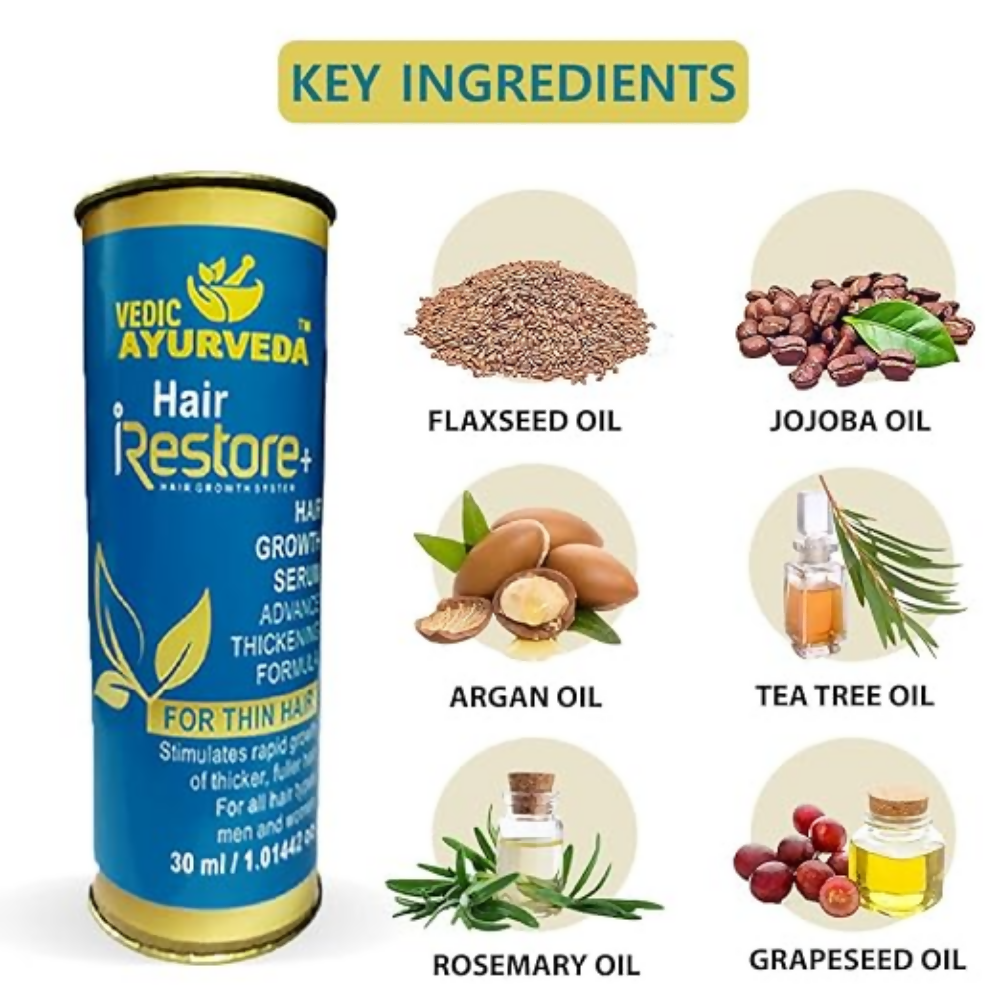 VedicAyurveda Hair Restore+ Serum Hair Growth Serum  Grab2Buy VedicAyurveda Grab2Buy