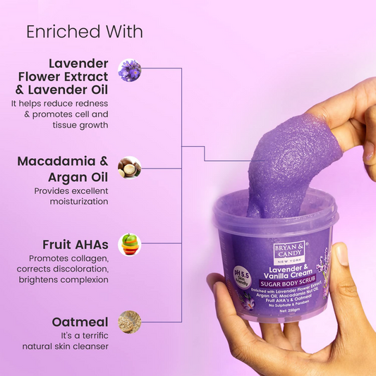 Bryan & Candy Lavender & Vanilla Cream Sugar Body Scrub  Grab2Buy Bryan & Candy Grab2Buy