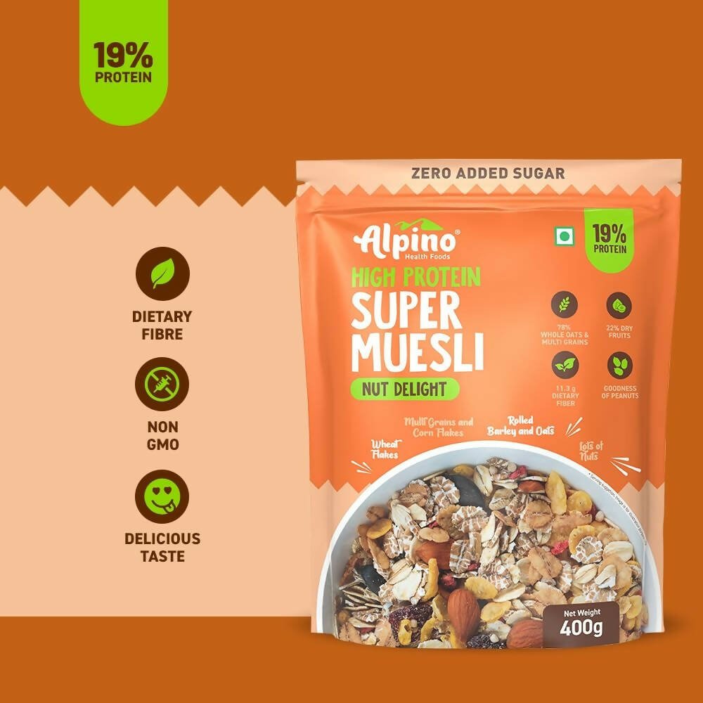 Alpino High Protein Super Muesli Nut Delight - Grab2buy