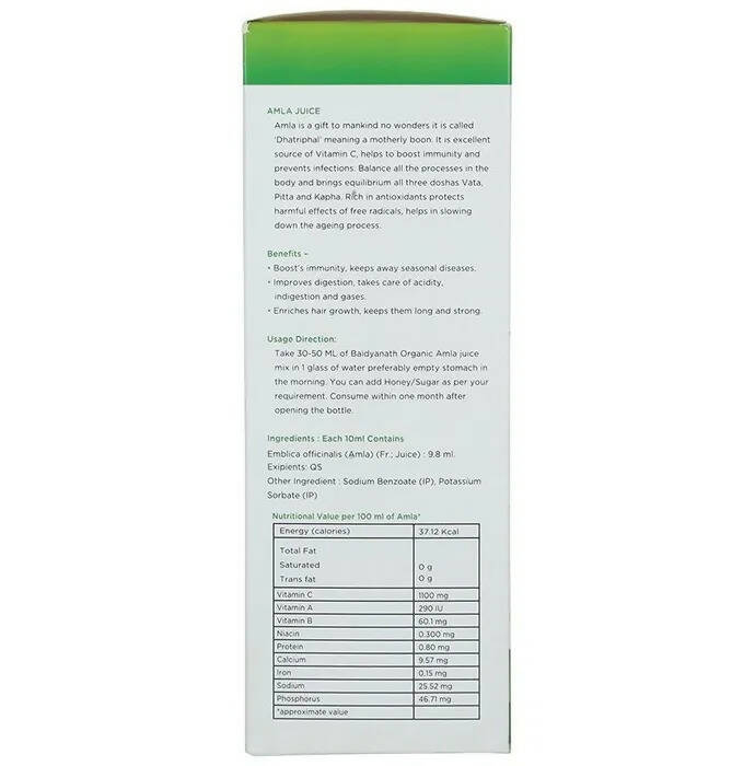 Baidyanath Jhansi Amla Juice - Grab2buy