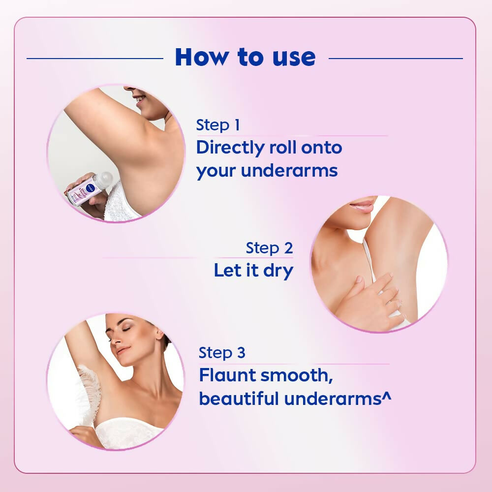 Nivea Pearl and Beauty Deo Roll On With Pearl Extracts & Avocado Oil 48 H Smooth & Beautiful Underarms 0% Alcohol 