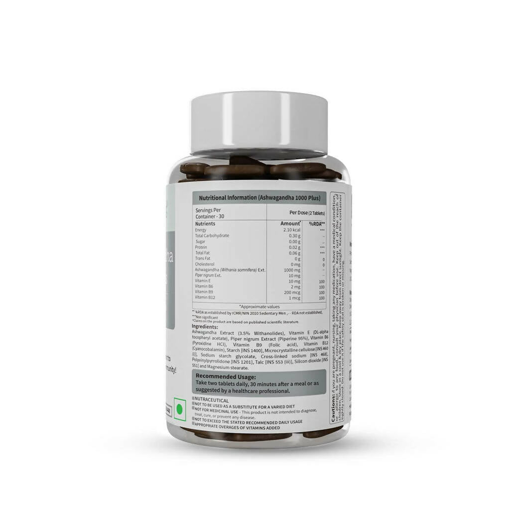 Neuherbs Ashwagandha 1000 Plus Tablets with Vitamins 