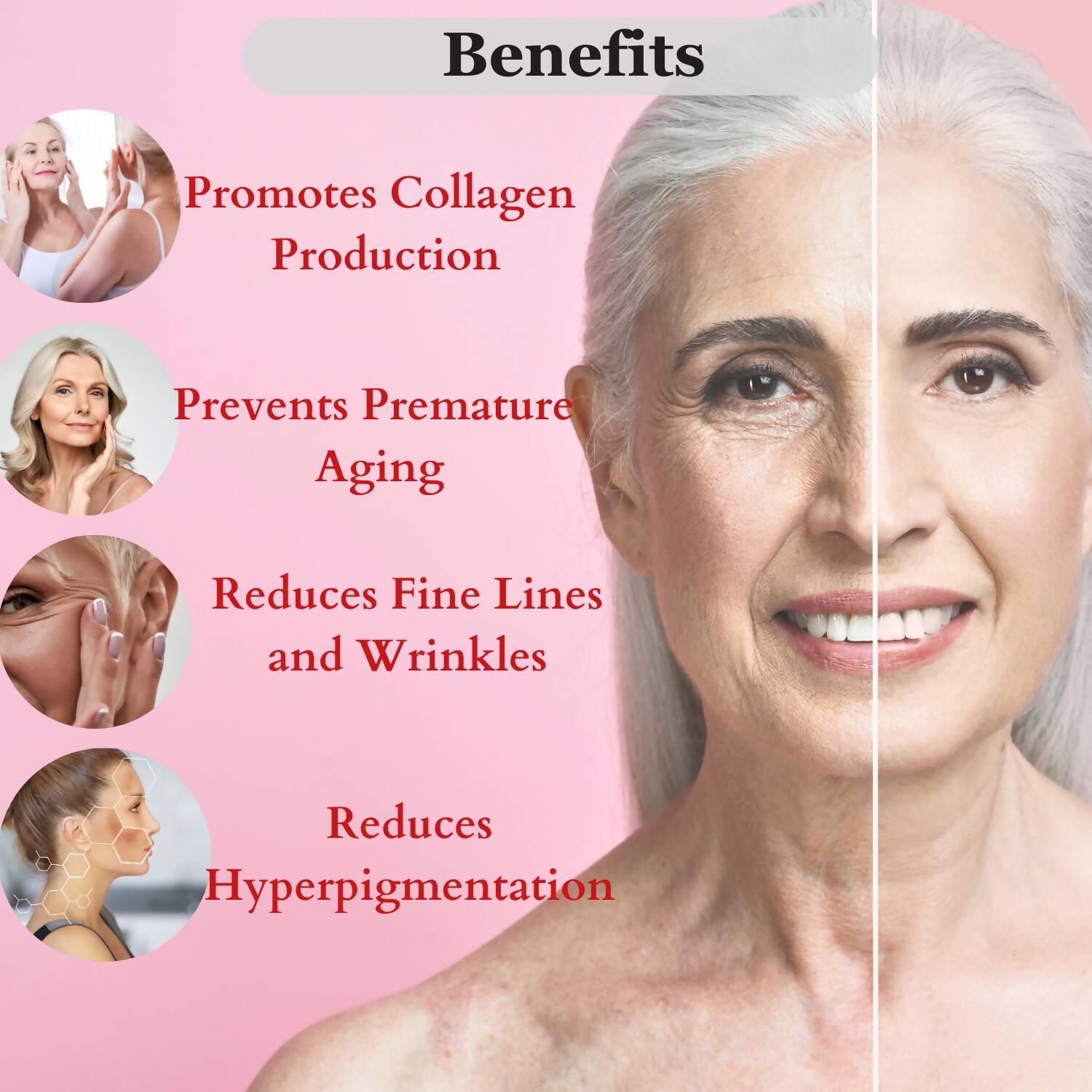 Dermistry Anti Aging Intense Day Cream Sun Block & Instant Intense Face Lift Serum 