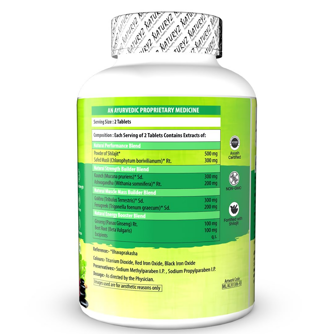 Naturyz VEDA Natural T-MAX Booster Highest Strength SJ Tablets 