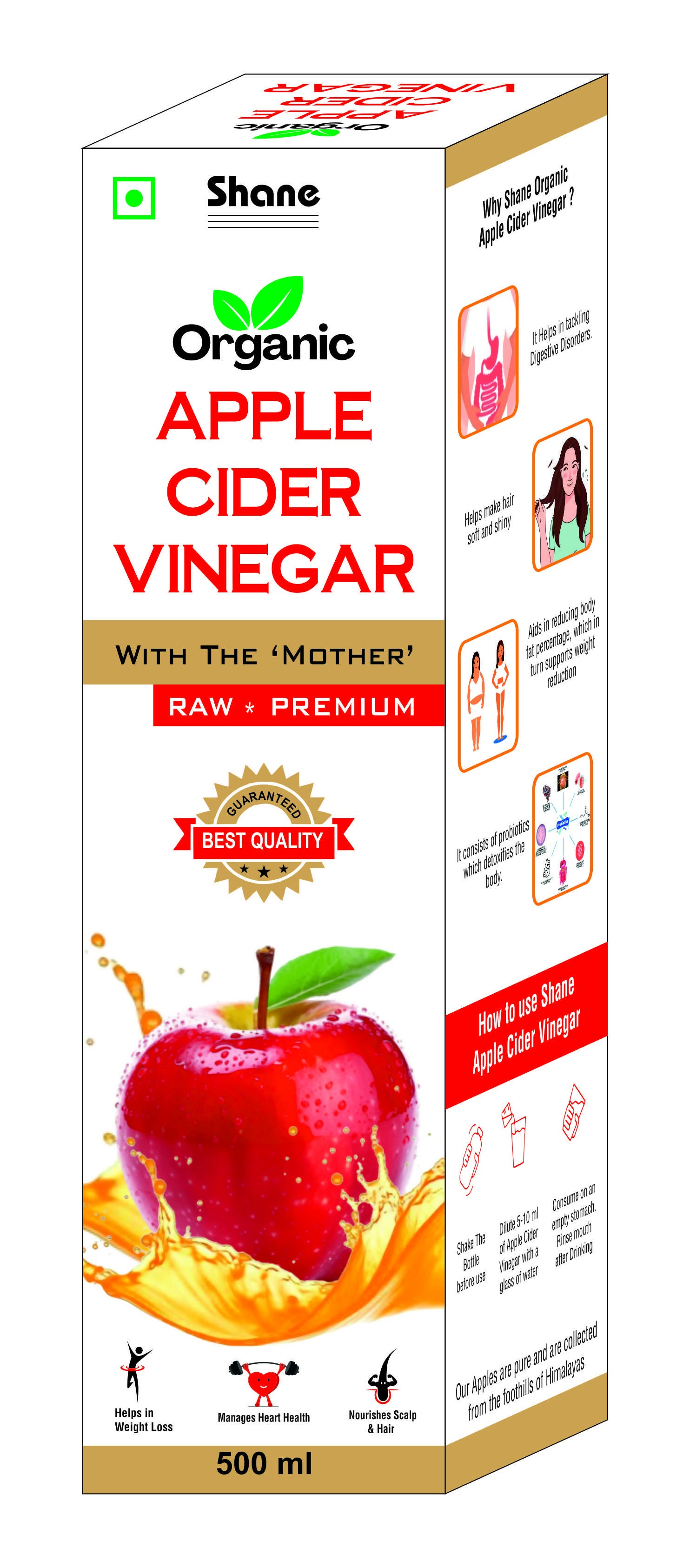 Shane Organic Apple Cider Vinegar Juice 