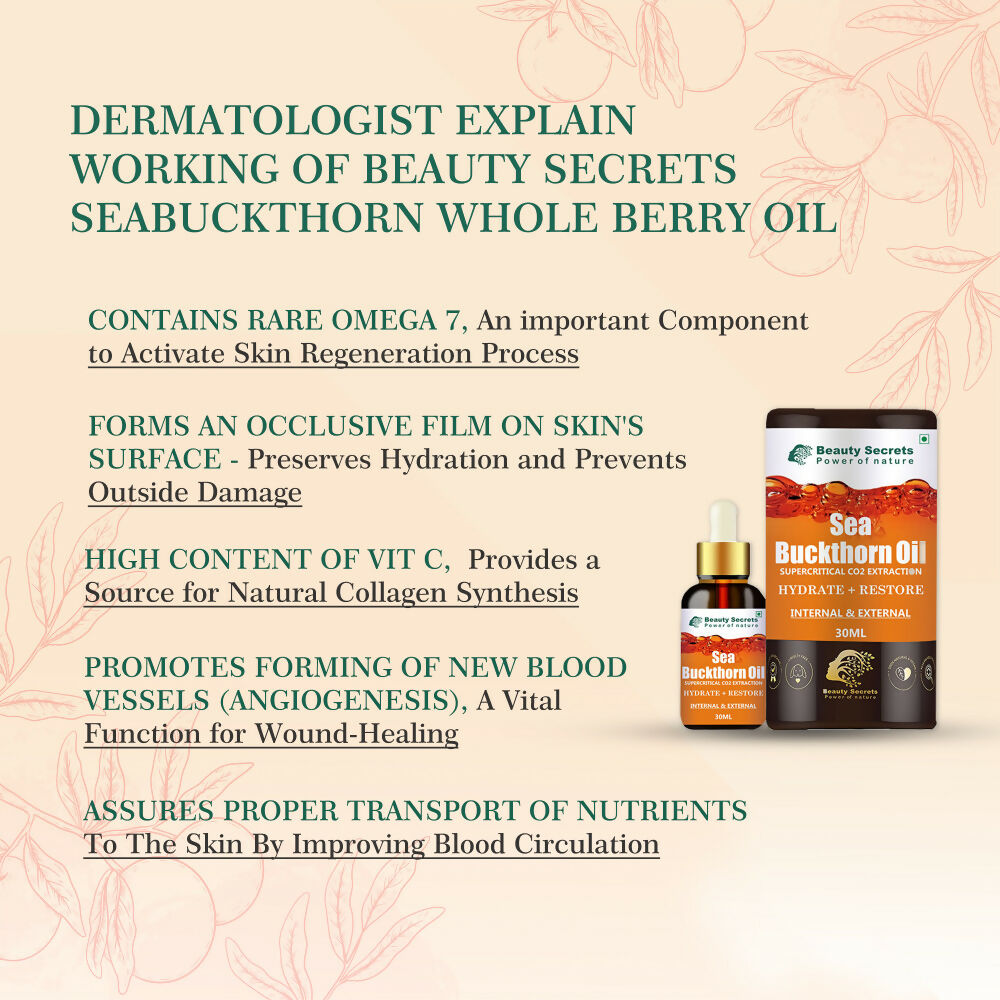 Beauty Secrets Organic Sea Buckthorn Berry Oil  Grab2Buy Beauty Secrets Grab2Buy