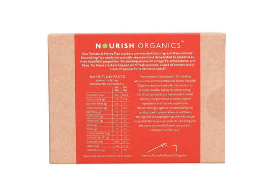 Nourish Organics Tomato Herb Flax Crackers