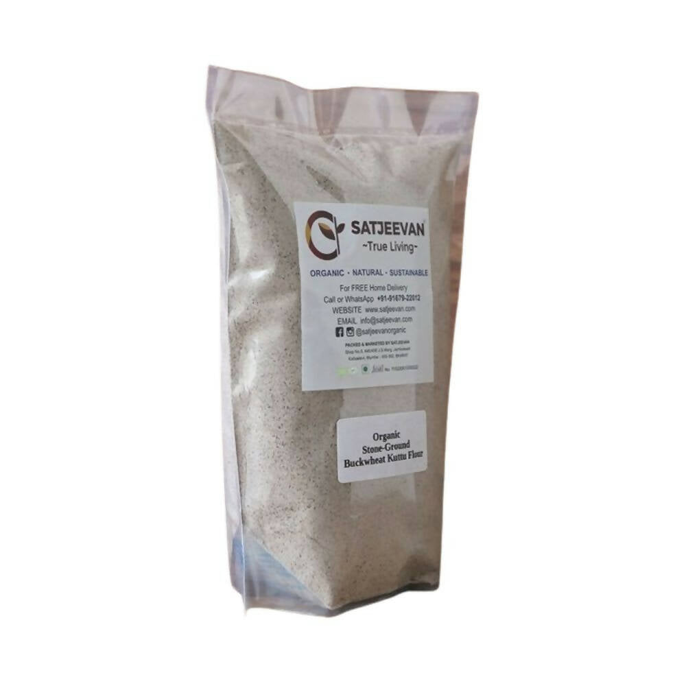 Satjeevan Organic Stone-Ground Buckwheat Kuttu Flour 