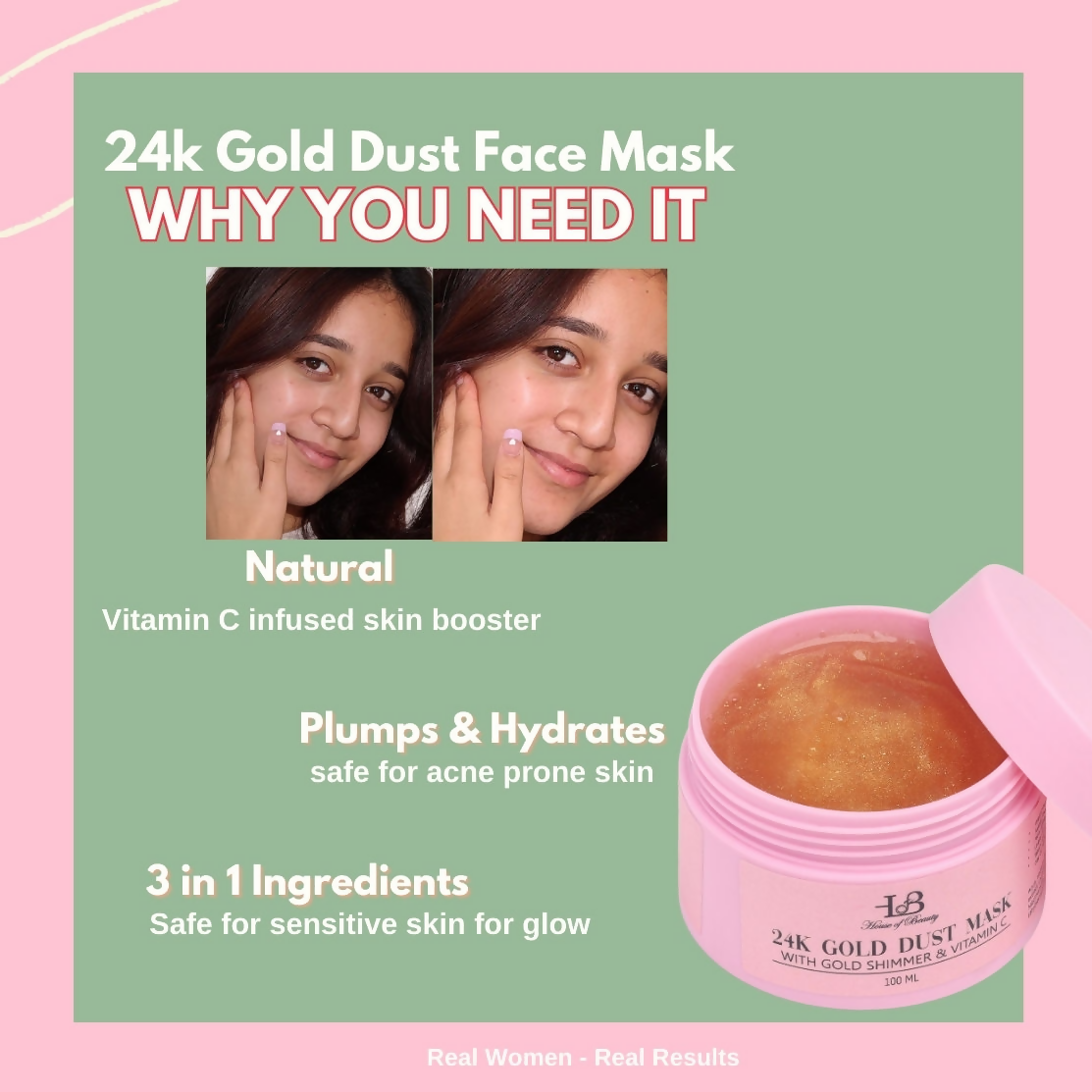 House of Beauty 24K Gold Dust Face Mask 
