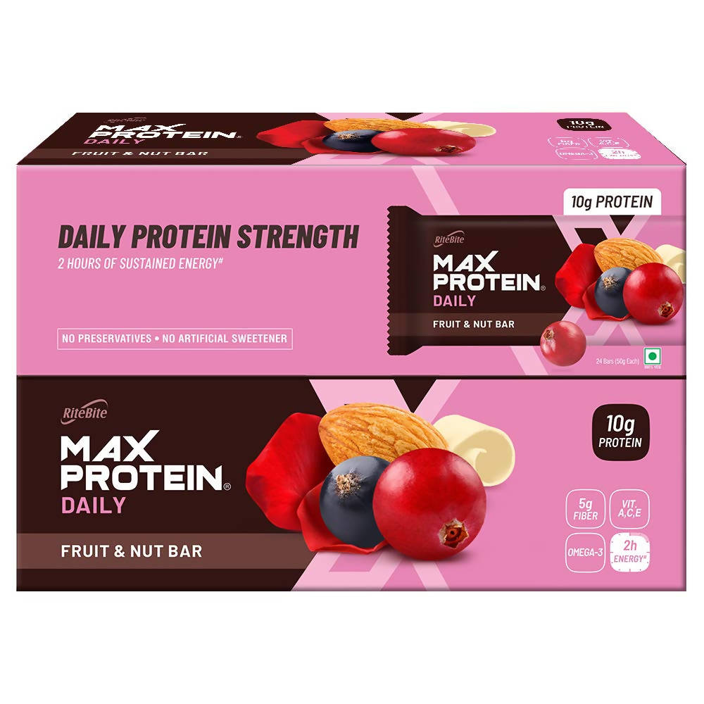 RiteBite Max Protein Daily Fruit & Nut Bar - Grab2buy