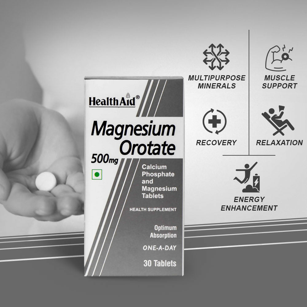 HealthAid Magnesium Orotate 500 mg Tablets 