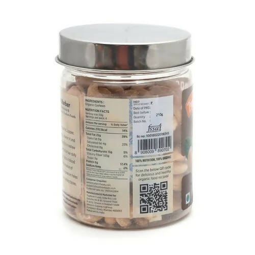 Truefarm Organic Roasted Cashews  Grab2Buy Truefarm Grab2Buy